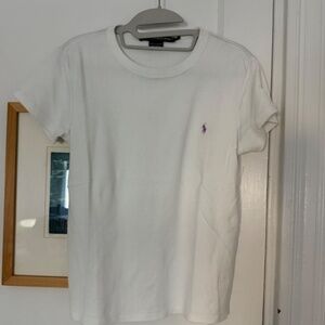 Ralph Lauren Sport Women's Short-Sleeve Crewneck Tee - White - Size L